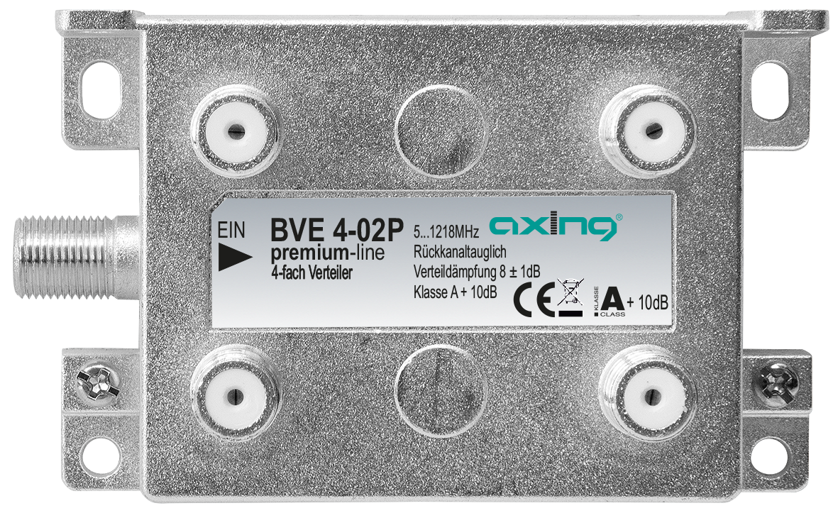 Axing BVE 4-01 premium-line 4-fach Verteiler Rückkanaltauglich 23 Stck vorhanden 