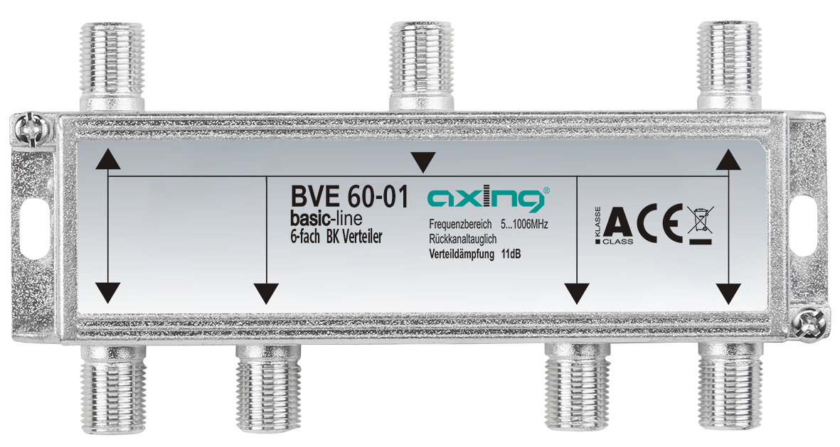 Axing BVE 4-01 premium-line 4-fach Verteiler Rückkanaltauglich 23 Stck vorhanden 