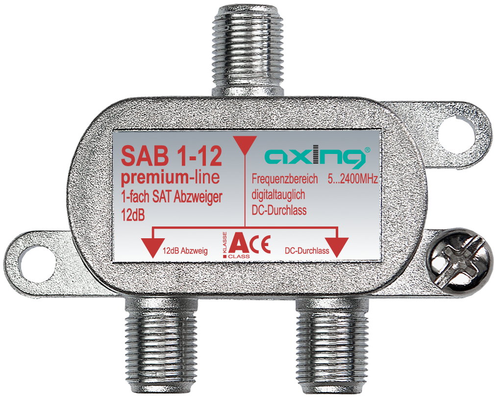 Importado de Francia 5-1000 MHz Diferenciador de una dirección con atenuado de 12 dB Axing BAB 1-12 